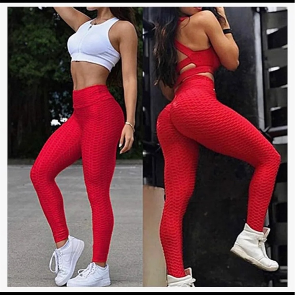 Red Tik Tok Leggings
